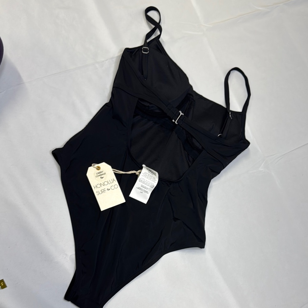 Honolua Mahalo Black One-Piece Swimsuit - Picture 2 of 7